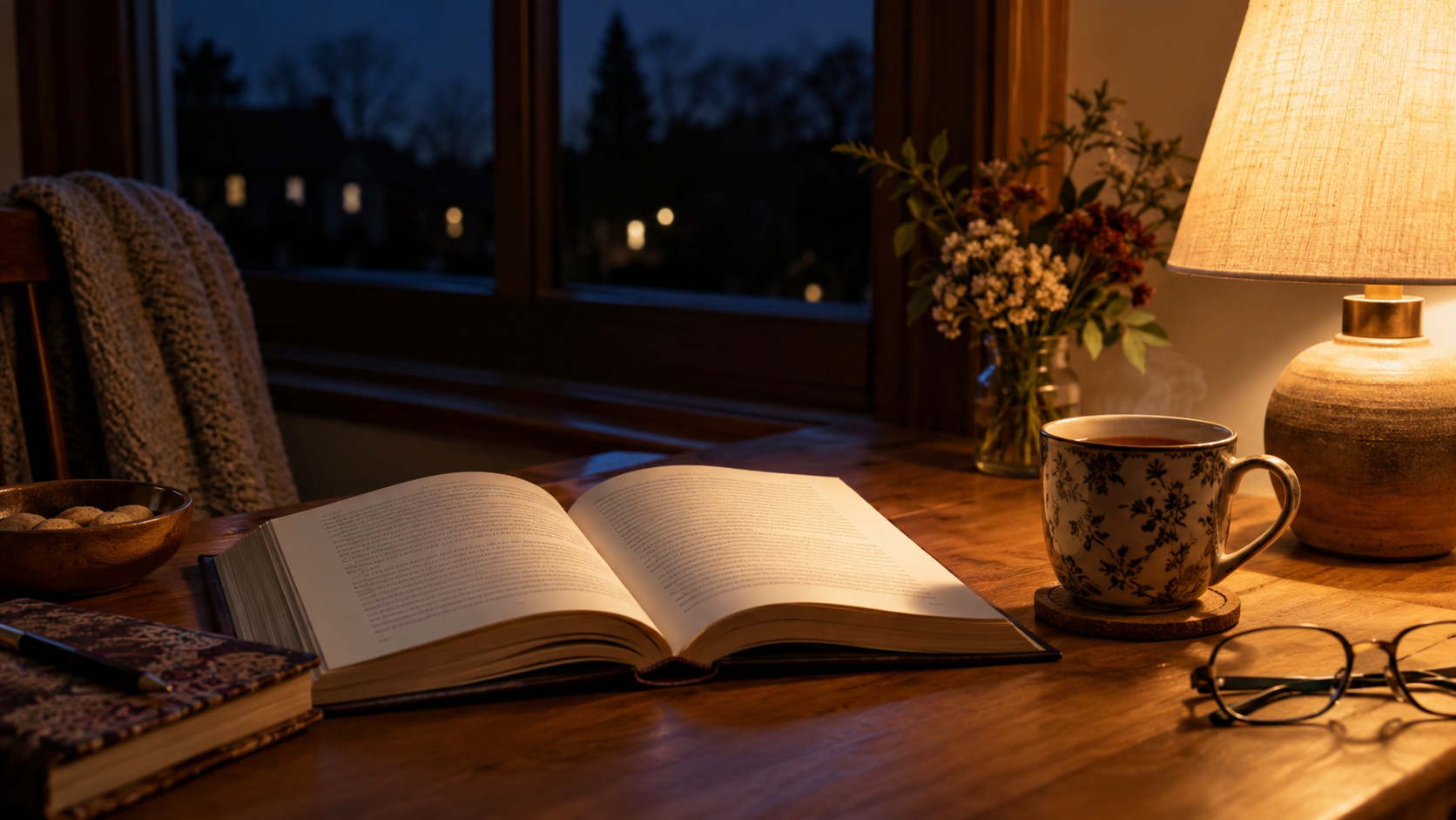 Книга і вечірнє світло
